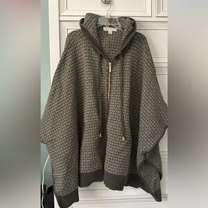 Michael Kors Olive and Cream Monogram Jacket